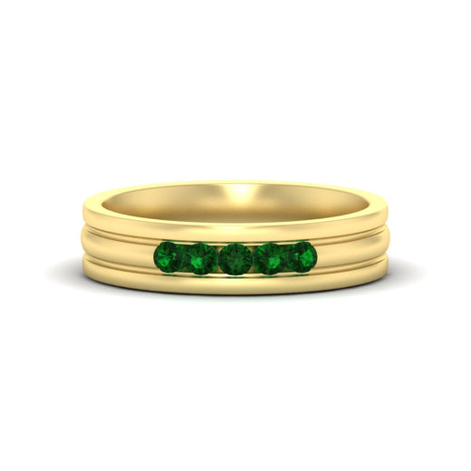 channel-set-5-stone-emerald-mens-engagement-ring-in-yellow-gold-fdm1212gemgr-nl-yg