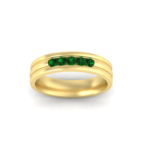 channel-set-5-stone-emerald-mens-engagement-ring-in-yellow-gold-fdm1212gemgrangle5-nl-yg