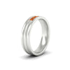 Load image into Gallery viewer, channel-set-5-stone-orange-sapphire-mens-engagement-ring-in-white-gold-fdm1212gsaorangle2-nl-wg