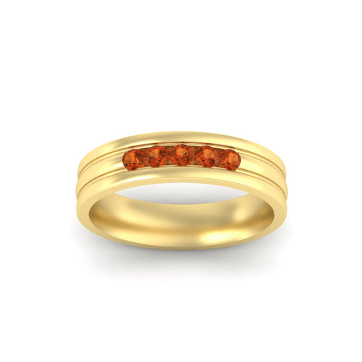 channel-set-5-stone-orange-sapphire-mens-engagement-ring-in-yellow-gold-fdm1212gsaorangle5-nl-yg