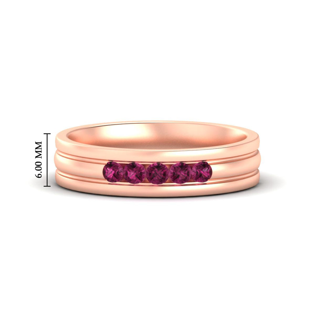 channel-set-5-stone-pink-sapphire-mens-engagement-ring-in-rose-gold-fdm1212gsadrpi-nl-rg-hw