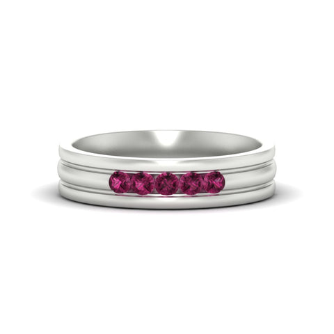 channel-set-5-stone-pink-sapphire-mens-engagement-ring-in-white-gold-fdm1212gsadrpi-nl-wg