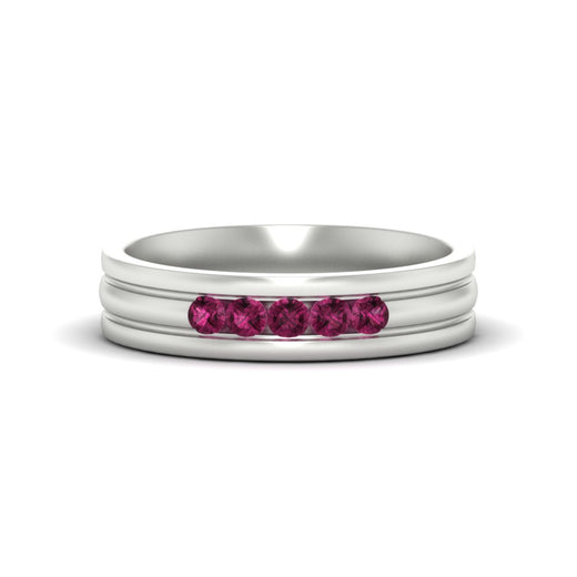 channel-set-5-stone-pink-sapphire-mens-engagement-ring-in-white-gold-fdm1212gsadrpi-nl-wg