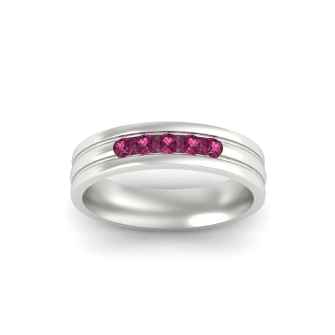 channel-set-5-stone-pink-sapphire-mens-engagement-ring-in-white-gold-fdm1212gsadrpiangle5-nl-wg