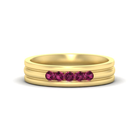 channel-set-5-stone-pink-sapphire-mens-engagement-ring-in-yellow-gold-fdm1212gsadrpi-nl-yg