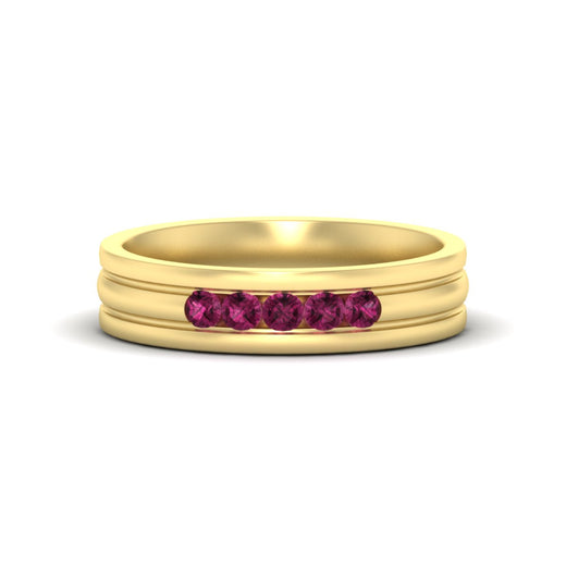 channel-set-5-stone-pink-sapphire-mens-engagement-ring-in-yellow-gold-fdm1212gsadrpi-nl-yg
