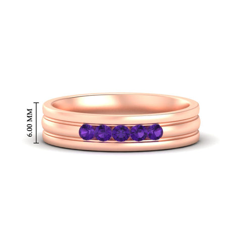 channel-set-5-stone-purple-amethyst-mens-engagement-ring-in-rose-gold-fdm1212gvito-nl-rg-hw