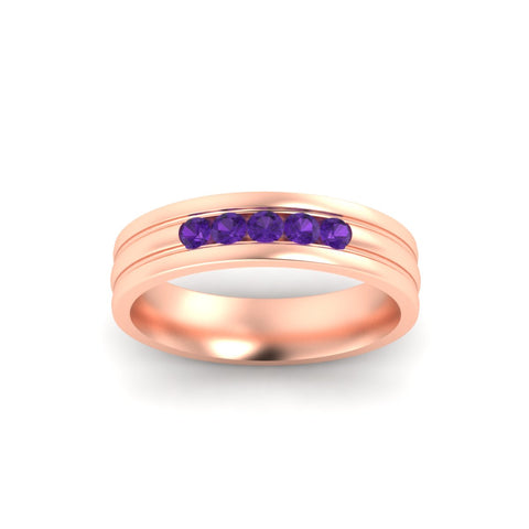 channel-set-5-stone-purple-amethyst-mens-engagement-ring-in-rose-gold-fdm1212gvitoangle5-nl-rg