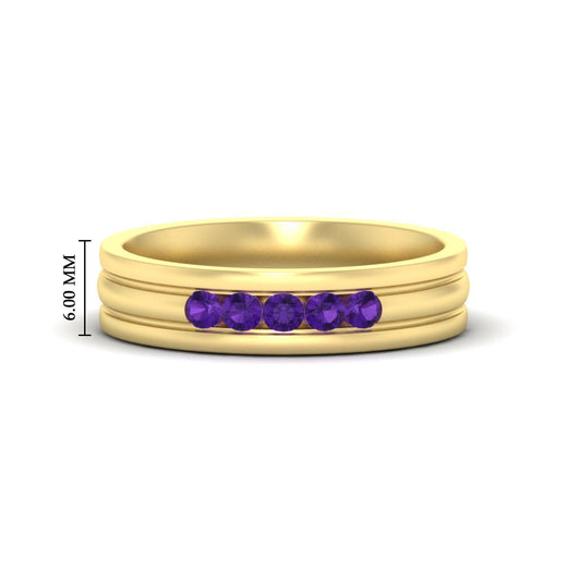channel-set-5-stone-purple-amethyst-mens-engagement-ring-in-yellow-gold-fdm1212gvito-nl-yg-hw