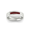 Load image into Gallery viewer, channel-set-5-stone-ruby-mens-engagement-ring-in-white-gold-fdm1212grudrangle5-nl-wg