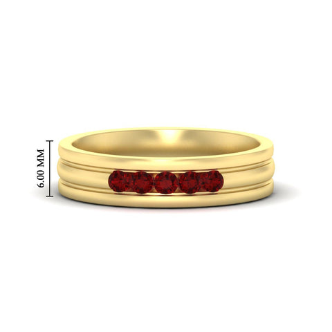 channel-set-5-stone-ruby-mens-engagement-ring-in-yellow-gold-fdm1212grudr-nl-yg-hw