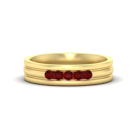 channel-set-5-stone-ruby-mens-engagement-ring-in-yellow-gold-fdm1212grudr-nl-yg