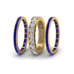 Load image into Gallery viewer, channel-set-diamond-eternity-stack-band-with-blue-sapphire-in-14K-yellow-gold-FD8412BGSABL-NL-YG.jpg
