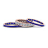 Load image into Gallery viewer, channel-set-diamond-eternity-stack-band-with-blue-sapphire-in-18K-rose-gold-FD8412BGSABL-NL-RG.jpg