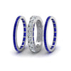 Load image into Gallery viewer, channel-set-diamond-eternity-stack-band-with-blue-sapphire-in-18K-white-gold-FD8412BGSABL-NL-WG.jpg