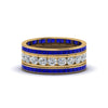 Load image into Gallery viewer, channel-set-diamond-eternity-stack-band-with-blue-sapphire-in-18K-yellow-gold-FD8412BGSABL-NL-YG.jpg