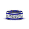 Load image into Gallery viewer, channel-set-diamond-eternity-stack-band-with-blue-sapphire-in-950-Platinum-FD8412BGSABL-NL-WG.jpg