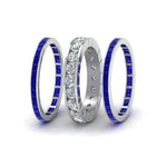 Load image into Gallery viewer, channel-set-diamond-eternity-stack-band-with-blue-sapphire-in-950-Platinum-FD8412BGSABL-NL-WG.jpg
