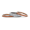 Load image into Gallery viewer, channel-set-diamond-eternity-stack-band-with-orange-sapphire-in-950-Platinum-FD8412BGSAOR-NL-WG.jpg