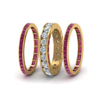 Load image into Gallery viewer, channel-set-diamond-eternity-stack-band-with-pink-sapphire-in-18K-yellow-gold-FD8412BGSADRPI-NL-YG.jpg
