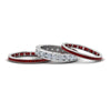 Load image into Gallery viewer, channel-set-diamond-eternity-stack-band-with-ruby-in-18K-white-gold-FD8412BGRUDR-NL-WG.jpg