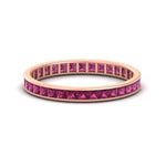 Load image into Gallery viewer, channel-set-eternity-pink-sapphire-band-1-carat-in-rose-gold-FDEWB160PRBGSADRPI-1.00CT-NL-RG.jpg?v=1766128412