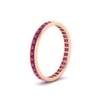 Load image into Gallery viewer, channel-set-eternity-pink-sapphire-band-1-carat-in-rose-gold-FDEWB160PRBGSADRPIANGLE2-1.00CT-NL-RG.jpg?v=1766128412