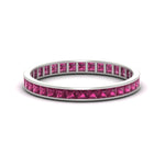 Load image into Gallery viewer, channel-set-eternity-pink-sapphire-band-1-carat-in-white-gold-FDEWB160PRBGSADRPI-1.00CT-NL-WG.jpg?v=1766128412