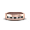 Load image into Gallery viewer, channel-set-princess-cut-band-for-men-with-black-diamond-in-14k-rose-gold-fdmr1097gblack-nl-rg