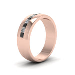 Load image into Gallery viewer, channel-set-princess-cut-band-for-men-with-black-diamond-in-14k-rose-gold-fdmr1097gblack-nl-rg
