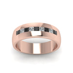 Load image into Gallery viewer, channel-set-princess-cut-band-for-men-with-black-diamond-in-14k-rose-gold-fdmr1097gblack-nl-rg
