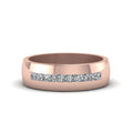 Thumbnail 1 - channel-set-princess-cut-diamond-band-for-men-in-14k-rose-gold-fdmr1097-nl-rg