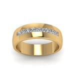 Load image into Gallery viewer, channel-set-princess-cut-diamond-band-for-men-in-14k-yellow-gold-fdmr1097-nl-yg
