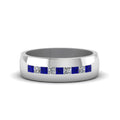 Thumbnail 49 - channel-set-princess-cut-diamond-band-for-men-with-blue-sapphire-in-14k-white-gold-fdmr1097gsabl-nl-wg