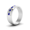 Load image into Gallery viewer, channel-set-princess-cut-diamond-band-for-men-with-blue-sapphire-in-14k-white-gold-fdmr1097gsabl-nl-wg