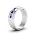 Thumbnail 51 - channel-set-princess-cut-diamond-band-for-men-with-blue-sapphire-in-14k-white-gold-fdmr1097gsabl-nl-wg