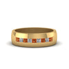Load image into Gallery viewer, channel-set-princess-cut-diamond-band-for-men-with-orange-sapphire-in-14k-yellow-gold-fdmr1097gsaor-nl-yg