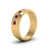 Load image into Gallery viewer, channel-set-princess-cut-diamond-band-for-men-with-ruby-in-14k-yellow-gold-fdmr1097grudr-nl-yg