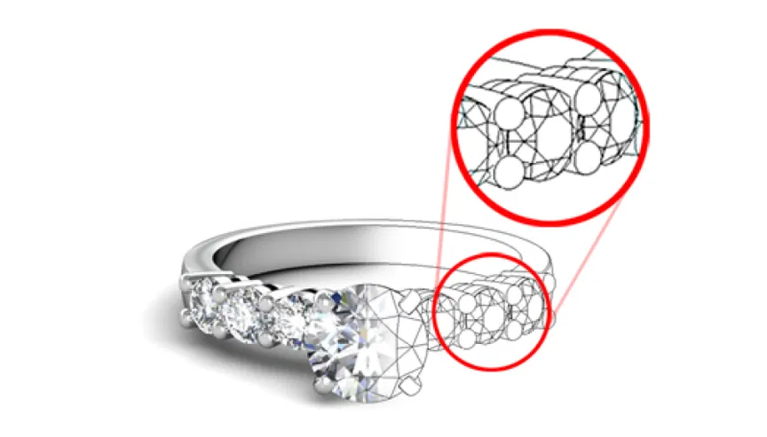 Common Prong Set Ring