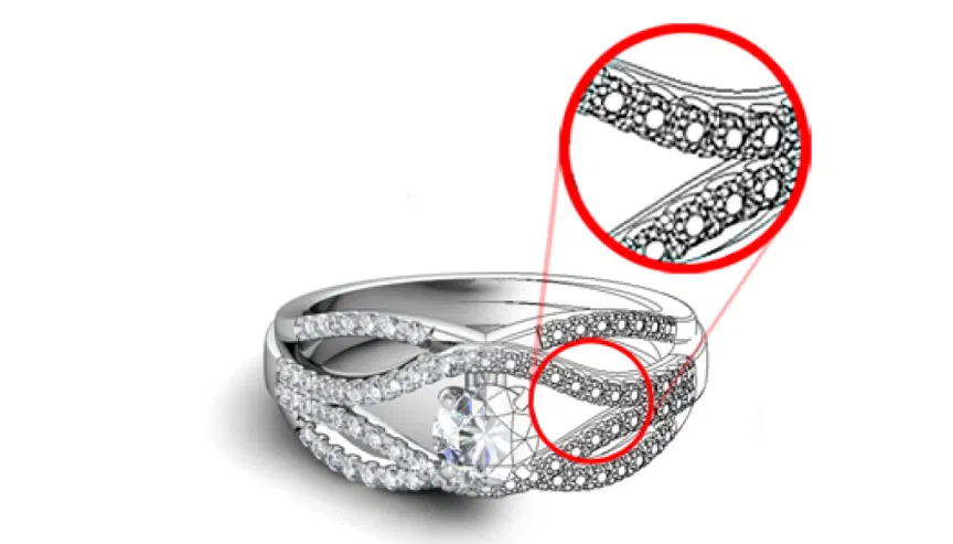 Floating Prong Set Ring