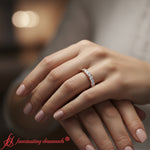 Load image into Gallery viewer, channel-set-wedding-band-rose-gold-fdwb5242-0.50ct-model