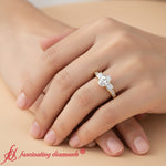 Load image into Gallery viewer, channel-three-stone-classic-engagement-ring-yellow-gold-fdens205r-model
