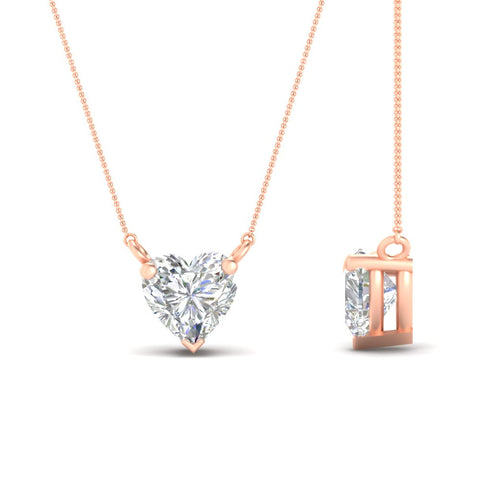 Classic Heart Solitaire Pendant