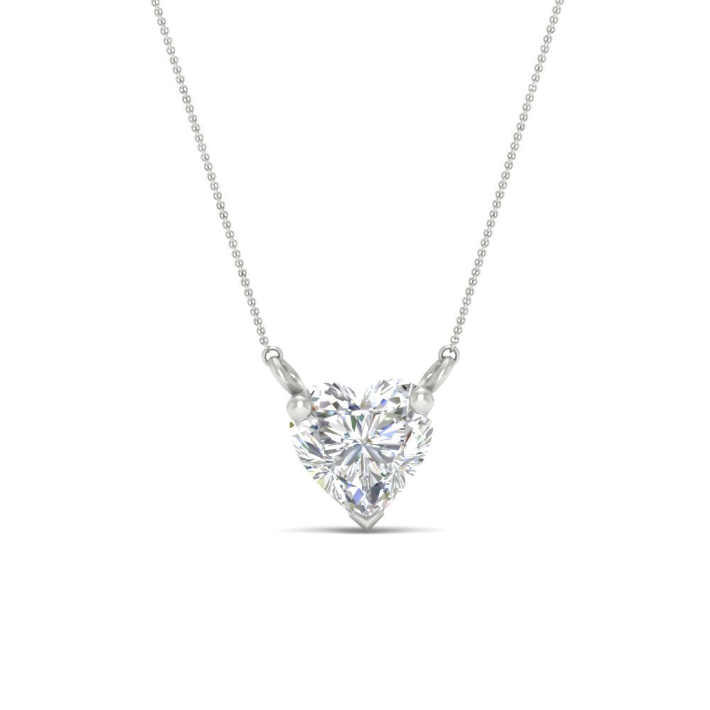 Classic Heart Solitaire Pendant