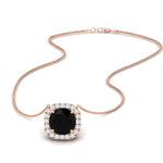 Load image into Gallery viewer, charming-round-black-diamond-halo-cushion-diamond-pendant-in-FDPD11396GBLACKANGLE1-NL-RG
