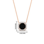 Load image into Gallery viewer, charming-round-black-diamond-halo-cushion-diamond-pendant-in-FDPD11396GBLACKANGLE1-NL-RG
