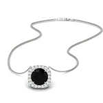 Load image into Gallery viewer, charming-round-black-diamond-halo-cushion-diamond-pendant-in-FDPD11396GBLACKANGLE1-NL-WG
