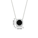 Load image into Gallery viewer, charming-round-black-diamond-halo-cushion-diamond-pendant-in-FDPD11396GBLACKANGLE1-NL-WG

