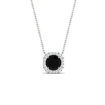 Load image into Gallery viewer, charming-round-black-diamond-halo-cushion-diamond-pendant-in-FDPD11396GBLACKANGLE1-NL-WG

