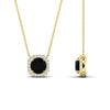 Load image into Gallery viewer, charming-round-black-diamond-halo-cushion-diamond-pendant-in-FDPD11396GBLACKANGLE1-NL-YG